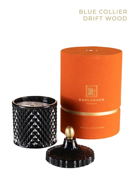 Blue Collier Driftwood - GLASS CANDLE 460g