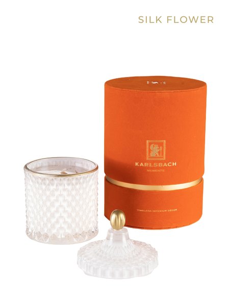 Silk Flower - GLASS CANDLE 460 гр