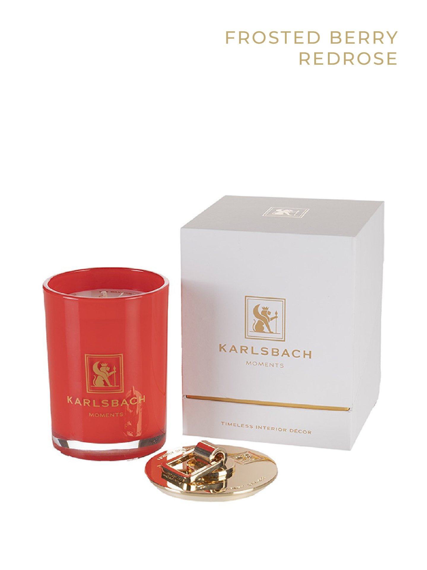 Frosted Berry Red ROSE - GLASS CANDLE 270g - изображение 1